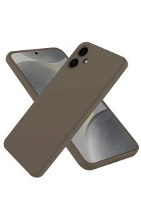 Samsung Galaxy A06 Kılıf First Silikon - Kahverengi