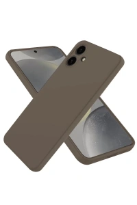 Samsung Galaxy A06 Kılıf First Silikon - Kahverengi