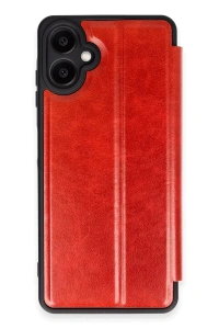 Samsung Galaxy A06 Kılıf Flip Cover - Kırmızı