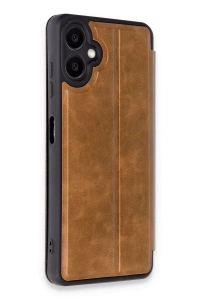 Samsung Galaxy A06 Kılıf Flip Cover - Taba