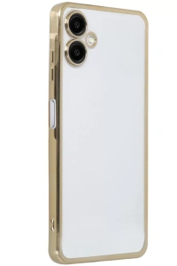 Samsung Galaxy A06 Kılıf Lensli Silikon - Gold