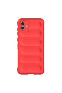 Samsung Galaxy A06 Kılıf Optimum Silikon - Kırmızı