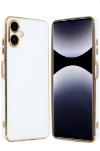 Samsung Galaxy A06 Kılıf Volet Silikon - Beyaz
