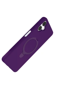 Samsung Galaxy A06 Regal Magsafe Standlı Kapak - Derin Mor