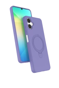 Samsung Galaxy A06 Regal Magsafe Standlı Kapak - Lila