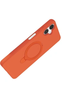 Samsung Galaxy A06 Regal Magsafe Standlı Kapak - Turuncu