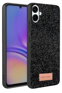 Samsung Galaxy A07 4G Bright Simli Kapak - Siyah