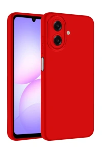 Samsung Galaxy A07 4G First Silikon - Kırmızı