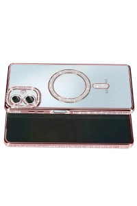Samsung Galaxy A07 4G Joke Simli Magneticsafe Kılıf - Pembe