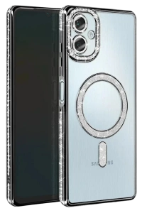 Samsung Galaxy A07 4G Joke Simli Magneticsafe Kılıf - Siyah