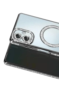 Samsung Galaxy A07 4G Joke Simli Magneticsafe Kılıf - Siyah