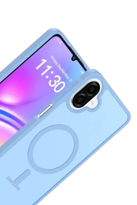 Samsung Galaxy A07 4G Jota Magsafe Kapak - Açık Mavi