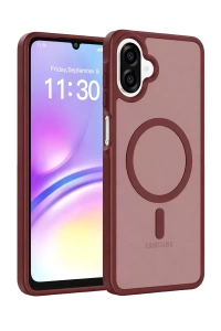 Samsung Galaxy A07 4G Jota Magsafe Kapak - Bordo