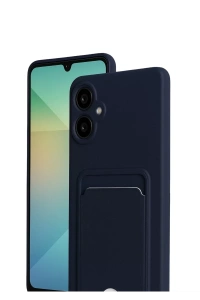 Samsung Galaxy A07 4G Kelvin Kartvizitli Silikon - Lacivert