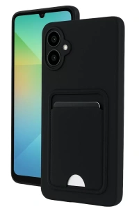 Samsung Galaxy A07 4G Kelvin Kartvizitli Silikon - Siyah