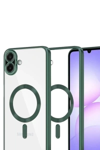 Samsung Galaxy A07 4G Kross Magneticsafe Kapak - Koyu Yeşil
