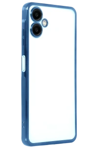 Samsung Galaxy A07 4G Lensli Silikon - Açık Mavi