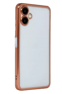 Samsung Galaxy A07 4G Lensli Silikon - Çöl Titanyum