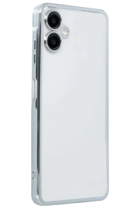 Samsung Galaxy A07 4G Lensli Silikon - Gümüş