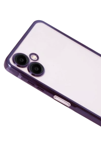 Samsung Galaxy A07 4G Lensli Silikon - Mor