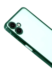 Samsung Galaxy A07 4G Lensli Silikon - Yeşil