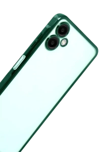 Samsung Galaxy A07 4G Lensli Silikon - Yeşil