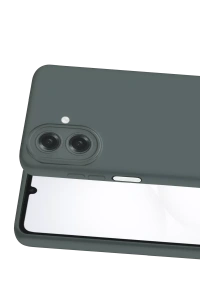 Samsung Galaxy A07 4G Nano içi Kadife Silikon - Gri