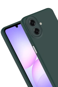 Samsung Galaxy A07 4G Nano içi Kadife Silikon - K.Yeşil