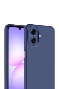 Samsung Galaxy A07 4G Nano içi Kadife Silikon - Lacivert