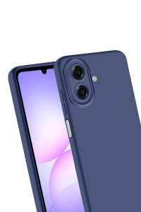 Samsung Galaxy A07 4G Nano içi Kadife Silikon - Lacivert
