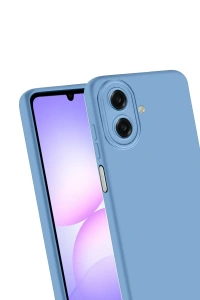Samsung Galaxy A07 4G Nano içi Kadife Silikon - Mavi