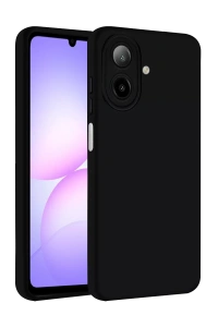 Samsung Galaxy A07 4G Nano içi Kadife Silikon - Siyah
