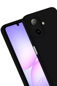 Samsung Galaxy A07 4G Nano içi Kadife Silikon - Siyah