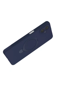 Samsung Galaxy A07 4G Regal Magsafe Standlı Kapak - Lacivert
