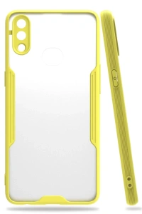 Samsung Galaxy A10S Kılıf Platin Silikon - Sarı