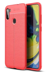 Samsung Galaxy A11 Kılıf Auto Focus Kapak - Kırmızı