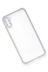 Samsung Galaxy A11 Kılıf Miami Şeffaf Silikon - Lila