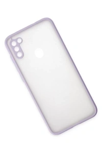 Samsung Galaxy A11 Kılıf Montreal Silikon Kapak - Mor