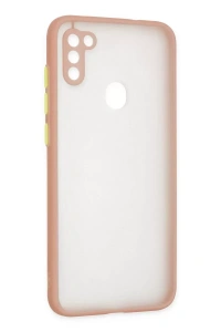 Samsung Galaxy A11 Kılıf Montreal Silikon Kapak - Pembe