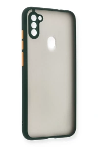 Samsung Galaxy A11 Kılıf Montreal Silikon Kapak - Yeşil
