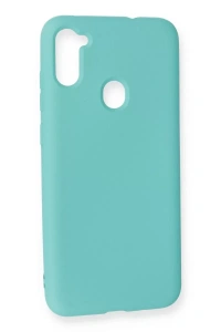 Samsung Galaxy A11 Kılıf Nano içi Kadife Silikon - Turkuaz