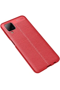 Samsung Galaxy A12 Kılıf Auto Focus Kapak - Kırmızı