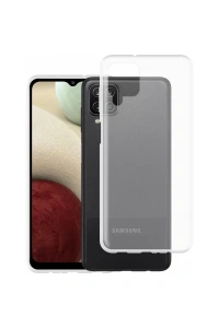 Samsung Galaxy A12 Kılıf Lüx Şeffaf Silikon