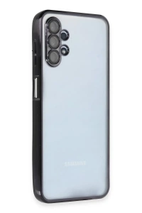Samsung Galaxy A13 4G Kılıf Lensli Silikon - Siyah