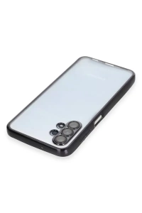 Samsung Galaxy A13 4G Kılıf Lensli Silikon - Siyah