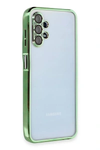 Samsung Galaxy A13 4G Kılıf Lensli Silikon - Yeşil