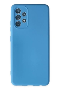 Samsung Galaxy A13 4G Kılıf Nano içi Kadife Silikon - Mavi