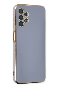 Samsung Galaxy A13 4G Kılıf Volet Silikon - Mavi