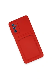 Samsung Galaxy A14 4G Kılıf Kelvin Kartvizitli Silikon - Kırmızı