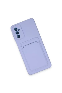 Samsung Galaxy A14 4G Kılıf Kelvin Kartvizitli Silikon - Lila